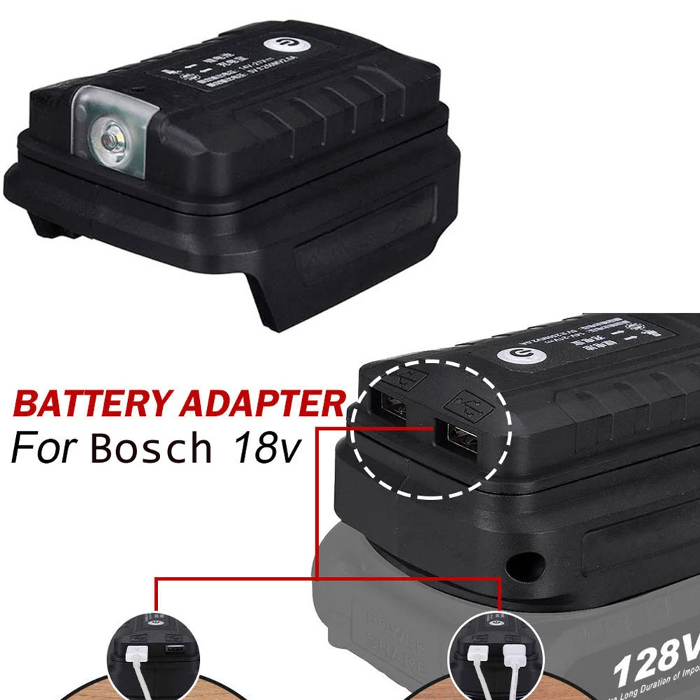 

Battery Adapter With Light For Dayi A3/2106 18V Battery Dual USB Converter For Power Tool