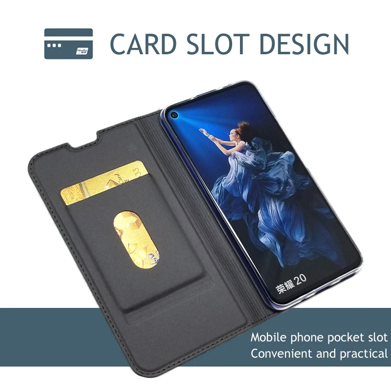 Per Honor20 custodia ZROTEVE Flip Wallet Cover in pelle Coque per Huawei Honor 20 Lite Pro 20i 20s custodie antiurto