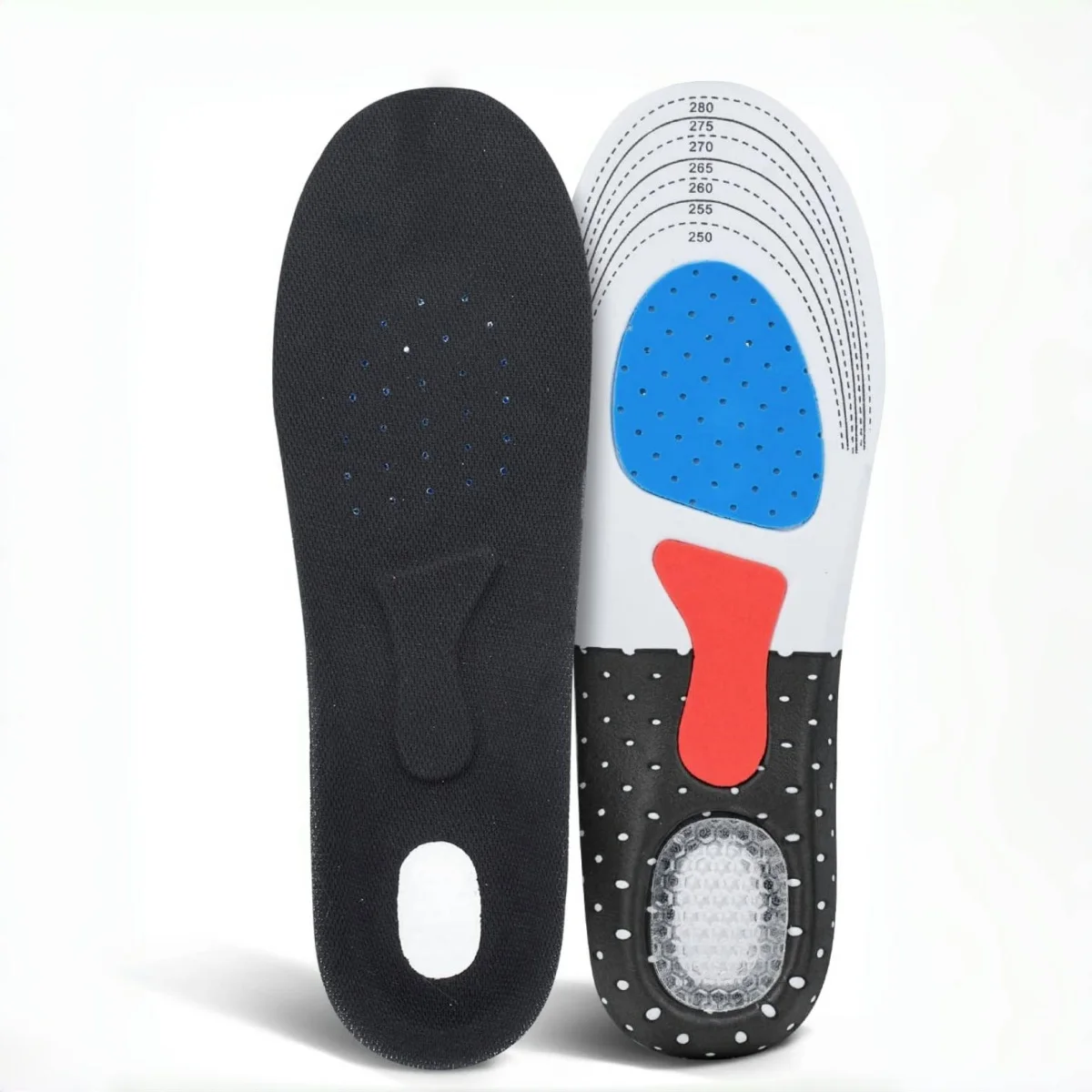 

Подошвенные стельки. Комфортные гелевые вставки для поддержки свода стопы при низкой и плоской арке. Съемные внутренние подошвы для ботинок для кроссовок.