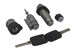 Juego completo de cerradura para coche, cilindro de bloqueo de maletero de puerta izquierda, 4D0905855G, 4B0905851B, AUDI A6, C5, 4B