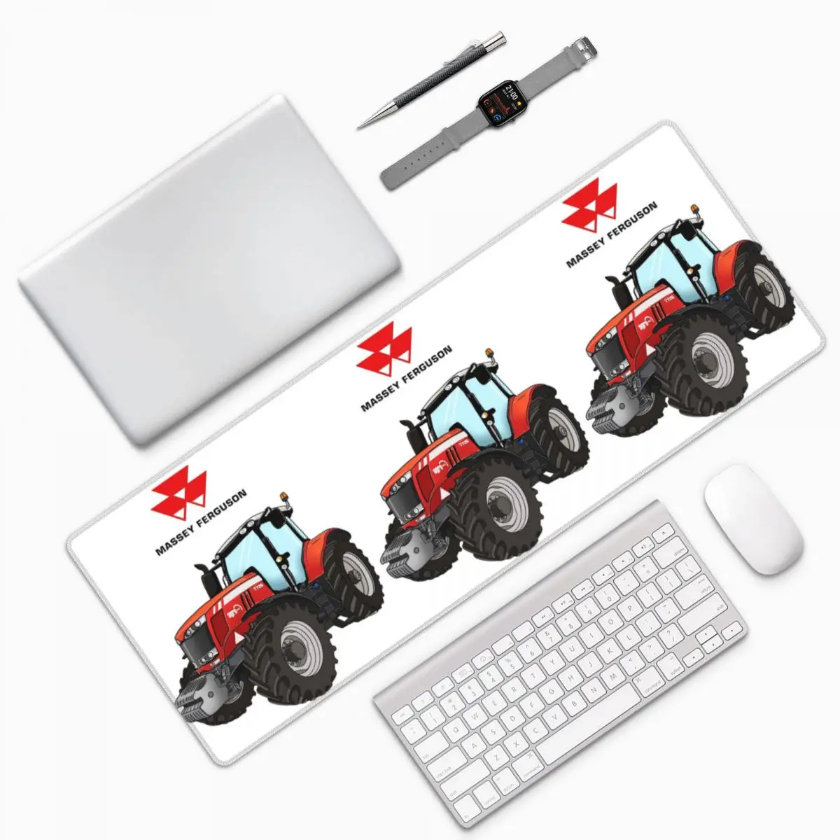 Massey Ferguson Tractor Red Tractor Large Mouse Pad Computer Keyboard Mouse Mat Gaming PC Laptop Desk Mat Table Mats