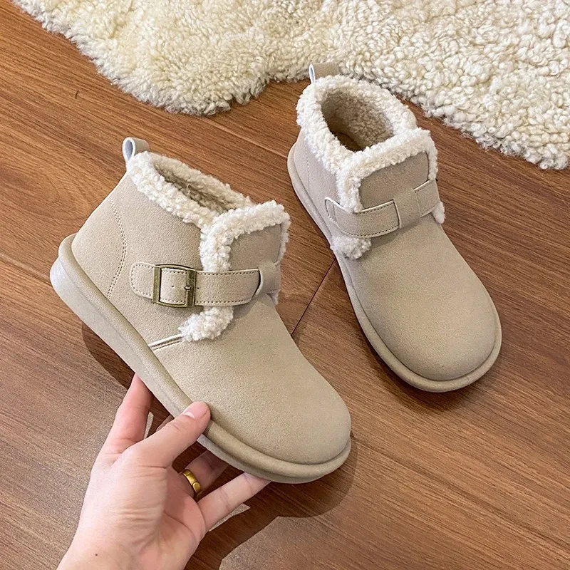 

Women's Boots Winter Plush Warm Cotton Shoes Outdoor Non Slip Snow Boots Plush Casual Ankle Boot Women Winter Boots Botas Mujer