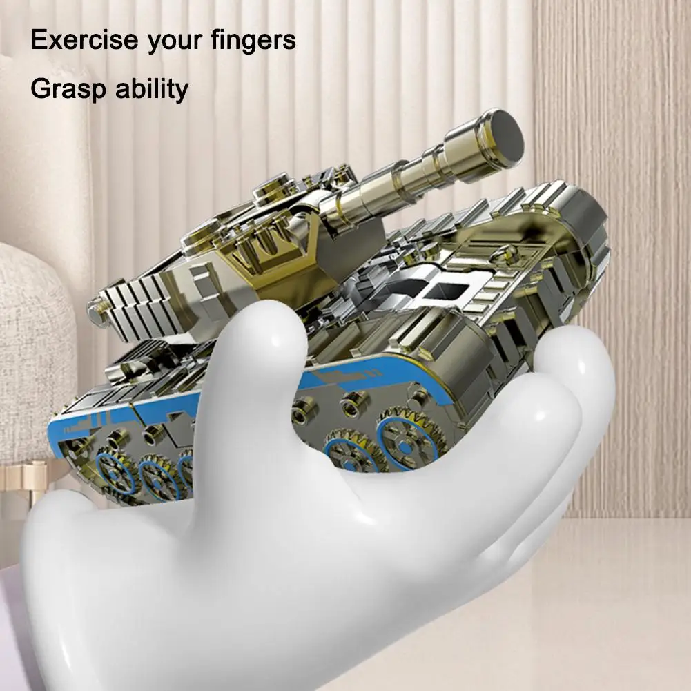 Jouet gyroscopique Spinner du bout des doigts, Robot réservoir Transformable, anti-Stress, Gadget mécanique pour les mains, jouet amusant