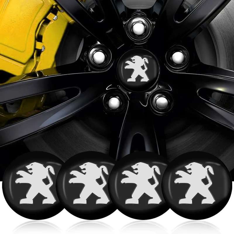 

4PCS 56mm Emblem logo Car Wheel Hub Center Cap Auto parts For Peugeot 407 3008 307 308 206 508 208 207 607 106 301 408 5008