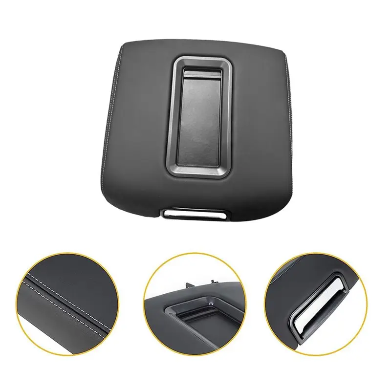 Durable-Car Center Console Armrest Box Cover For Silverado GMC Yukon Sierra 2014- 2018-L0227083AA Rest Box Lid Pad
