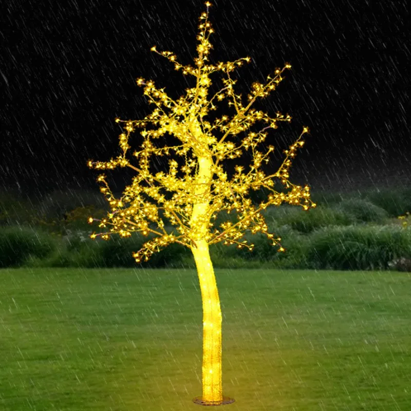 Outdoor landscape lights LED rainproof Festival garden decorative lights 2.5m crystal luminous tree lights Garden decoration