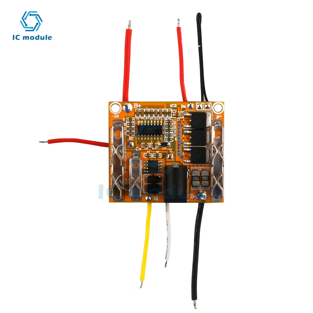 Circuito de protección de batería de litio de iones de litio 18650, 5S de placa de carga de 21V, módulo de celda Lipo, PCM, PCB, BMS para taladro