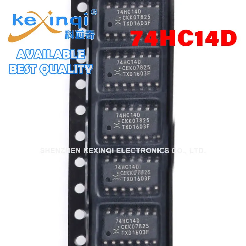 10pcs New imported 74HC14 74HC14D  SOP14 patch 14 feet 74HC14D 653 SOIC-14 hexagonal inverting Schmitt trigger logic