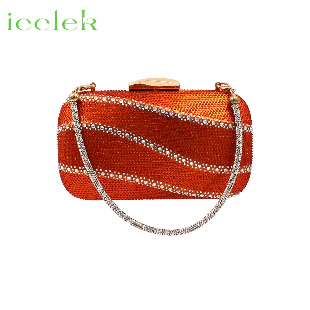 New Coming New Coming  Women Clutch Bag  Women Hand Bag with Shinning Crystal Mature Style for Ladies Party