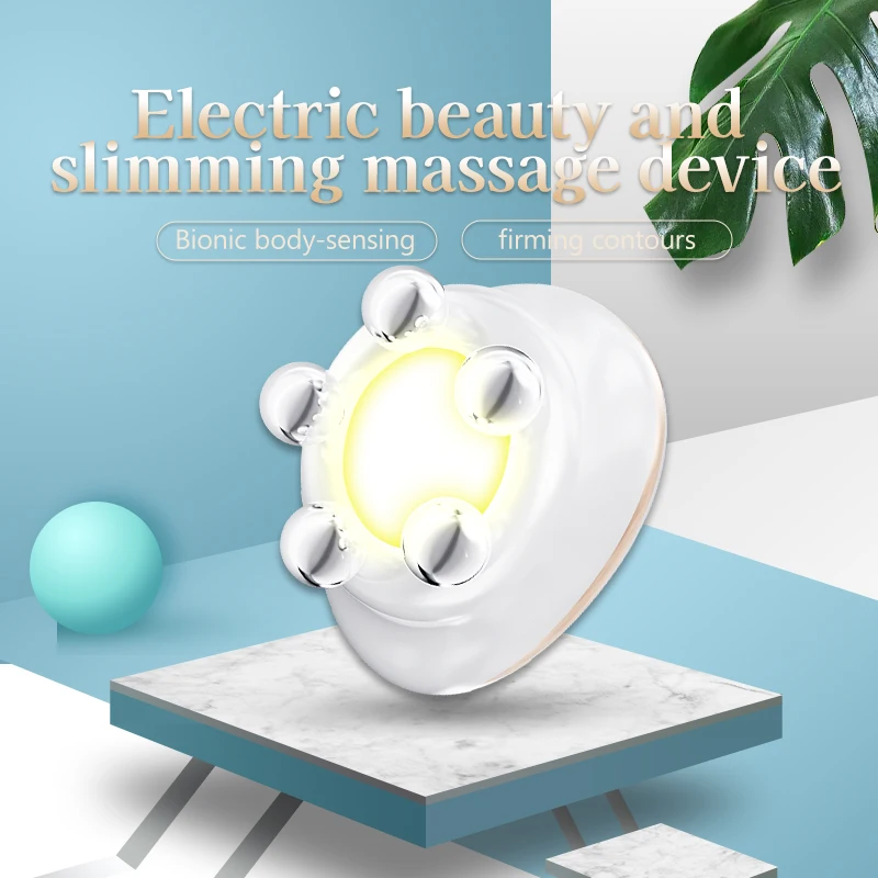 Electric Beauty Massage Device with 7 Colors Light Therapy & EMS Microcurrent Massager for Face and Body