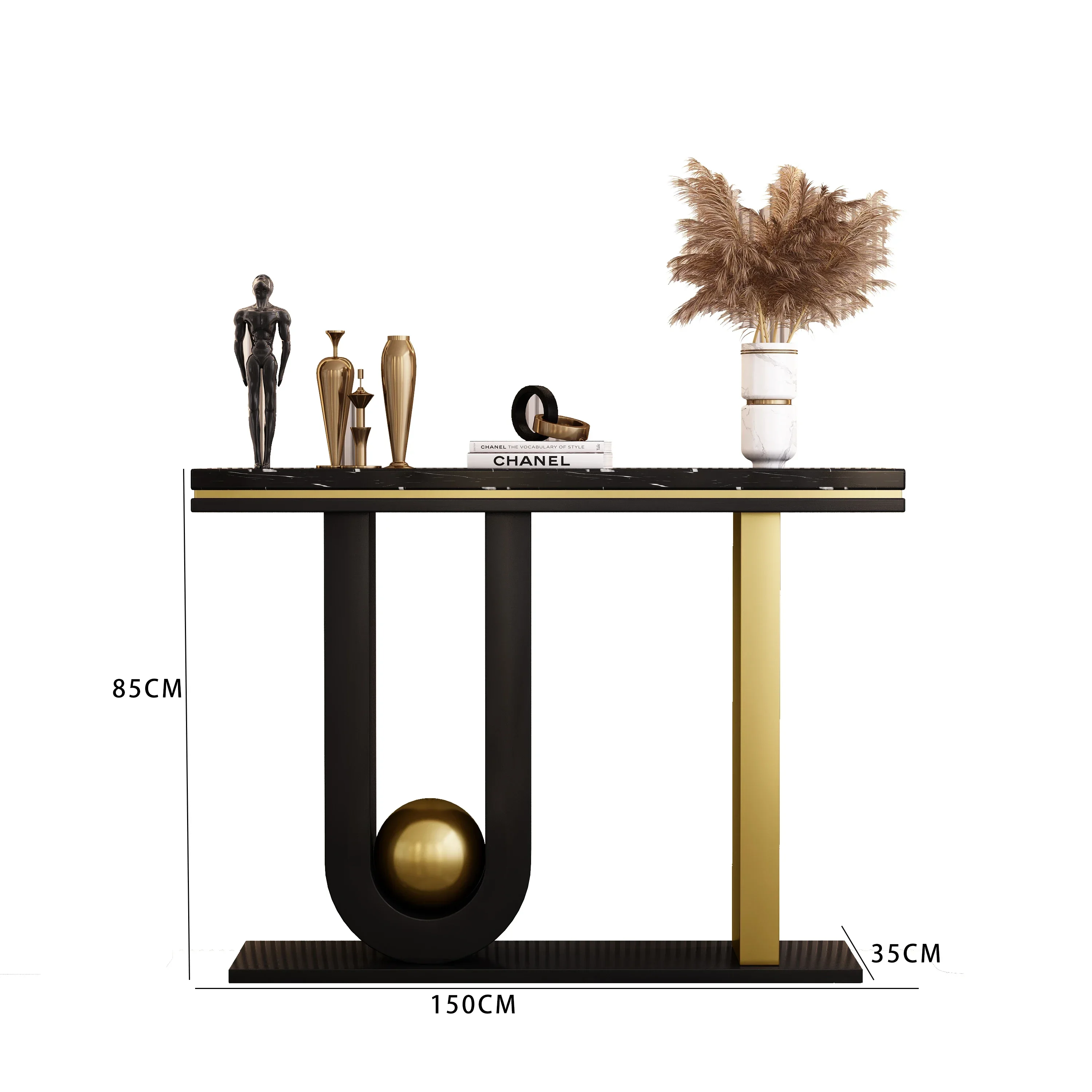 A New Chinese Corridor Aisle Entrance Table  Marble Entrance Table Creative Entrance Hall End View Platform