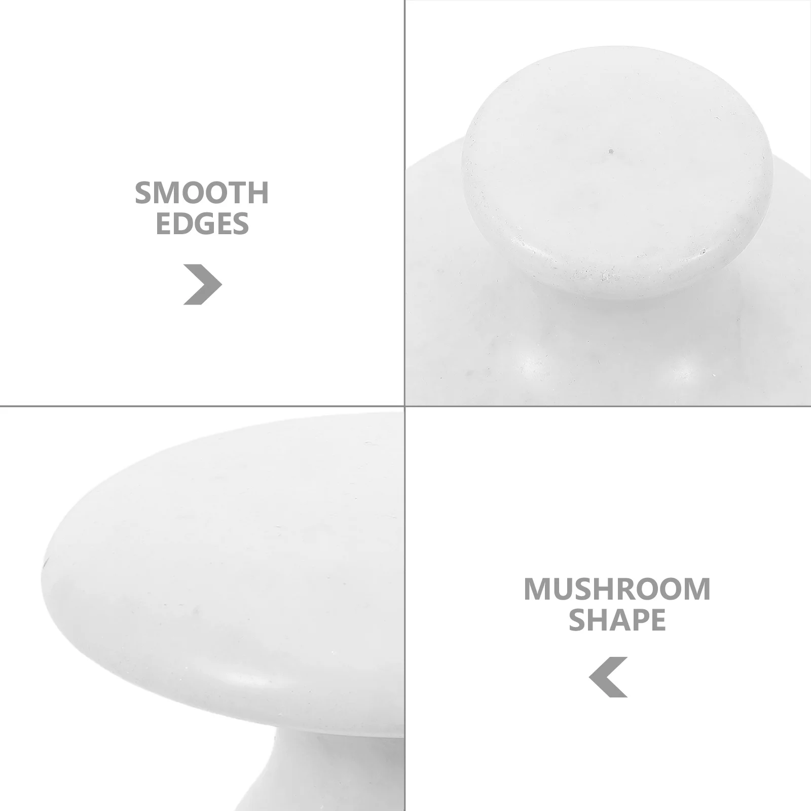 Rodillo de masaje Facial de Jade, seta blanca, piedra masajeadora caliente fría para esculpir el cuerpo y la cara, herramienta Gua Sha, Ritual de belleza para el cuidado de la piel