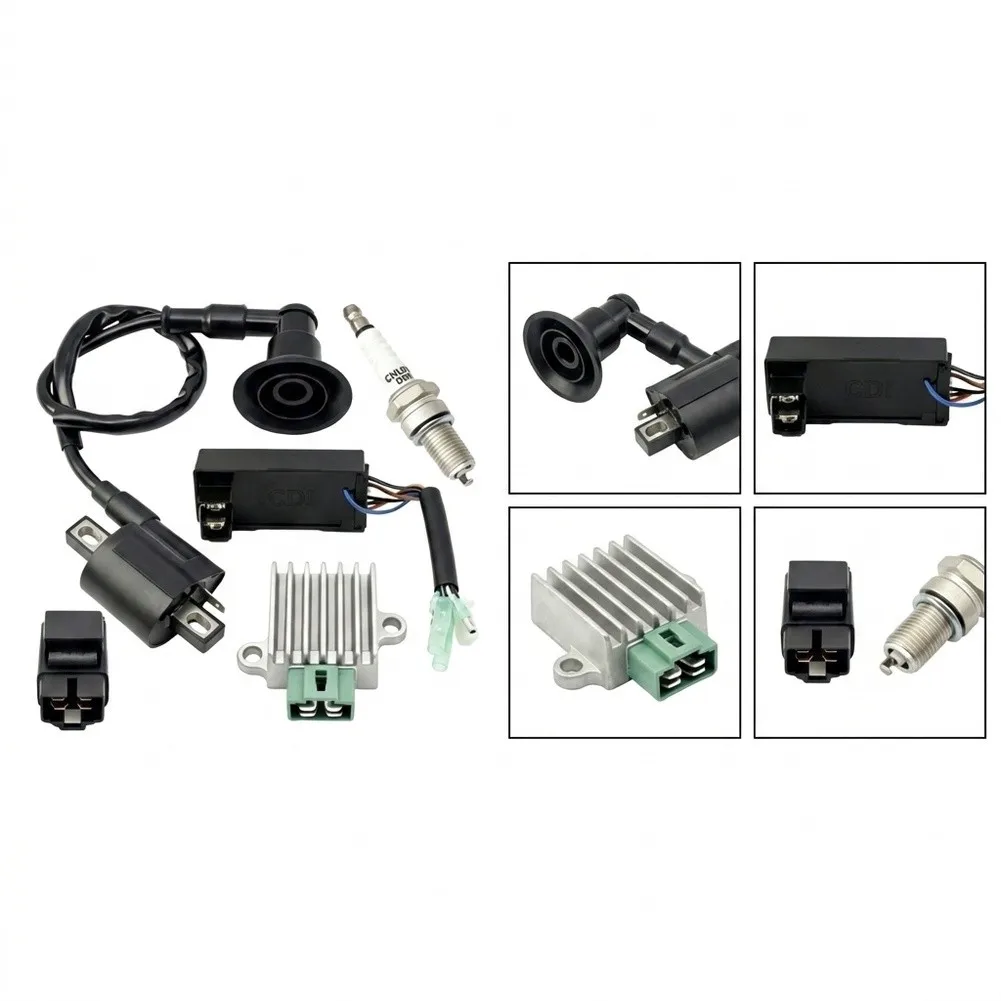 Performance Ignition Coil Kit for Polaris For Sportsman 90 Models 2001 to 2007 Five Part Set for Enhanced Combustion