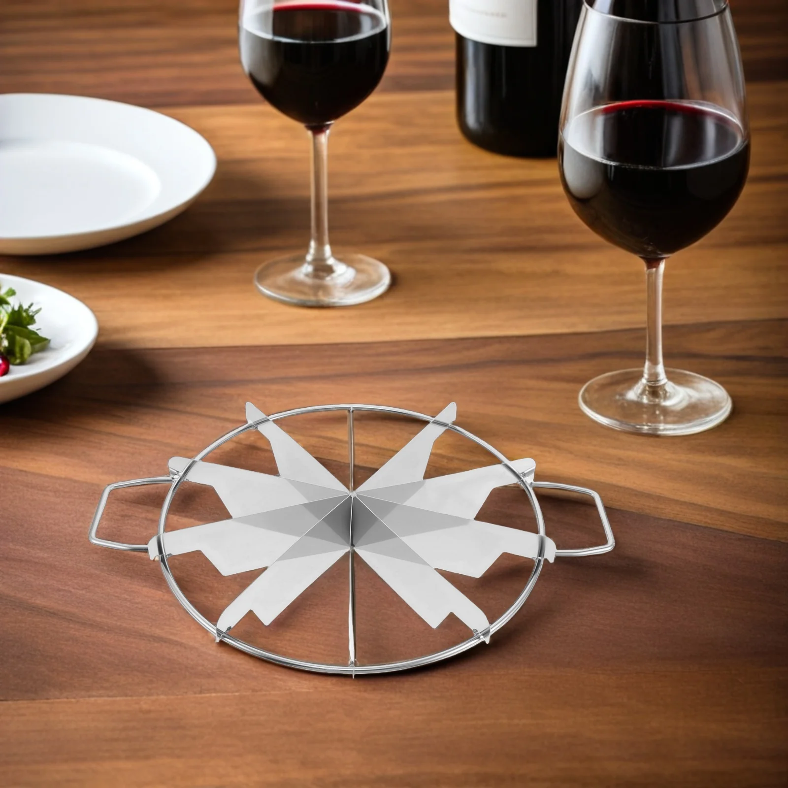 

Cake Divider 10.6 Inch Stainless Steel Pie Cutter For Even Slices Rust-Proof Pastry Pizza Cheesecake Bread Lasagna