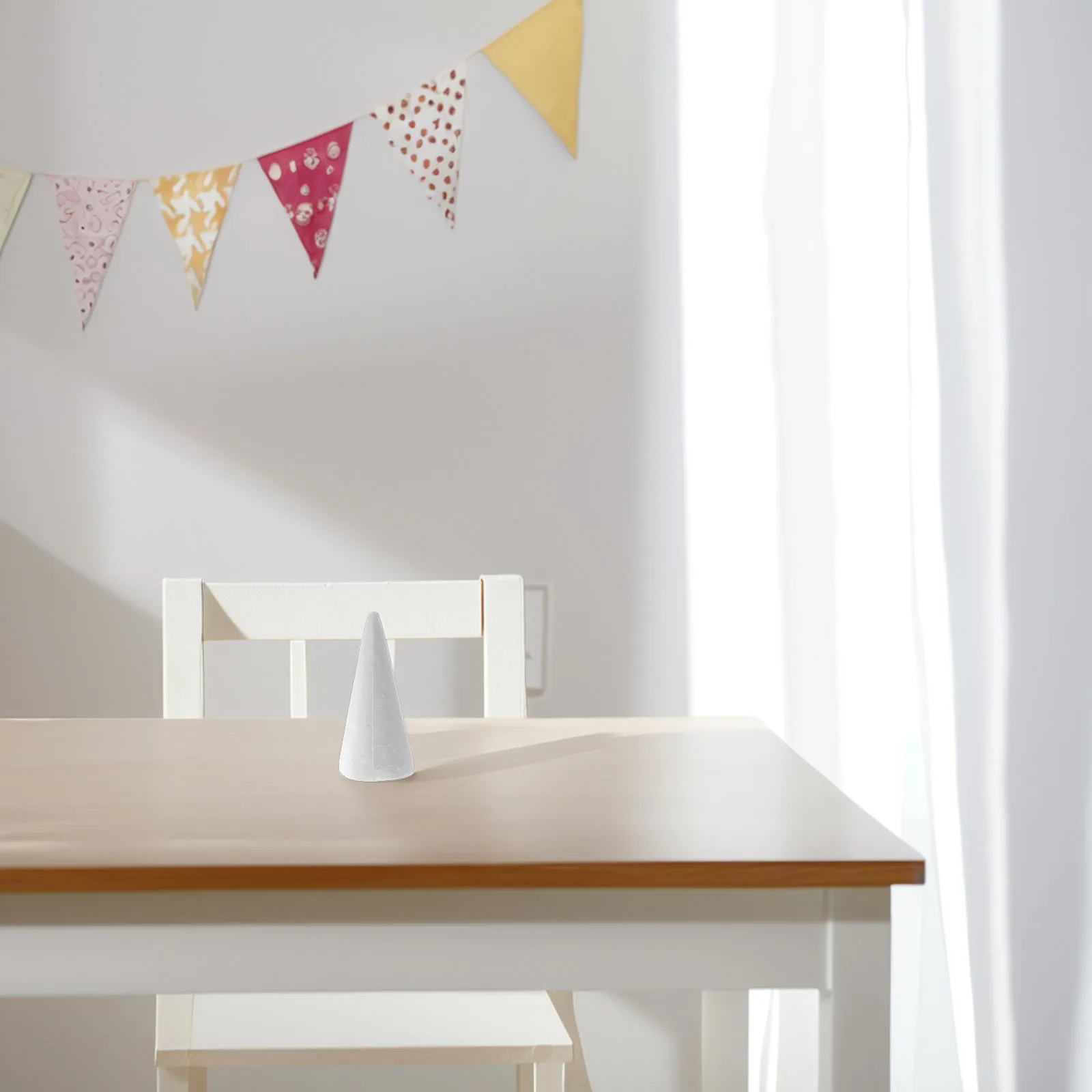 

12Pcs Foam Cones for DIY Projects Christmas Ornaments and Home Decoration Foam Cone DIY Cone White Polystyrene Cones