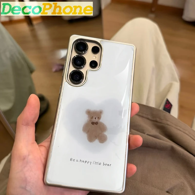 Liebebär Epoxy Handyhülle Sturzsicher FÜR Samsung Galaxy 23/24/25/26 Plus FE ULTRA EDGE