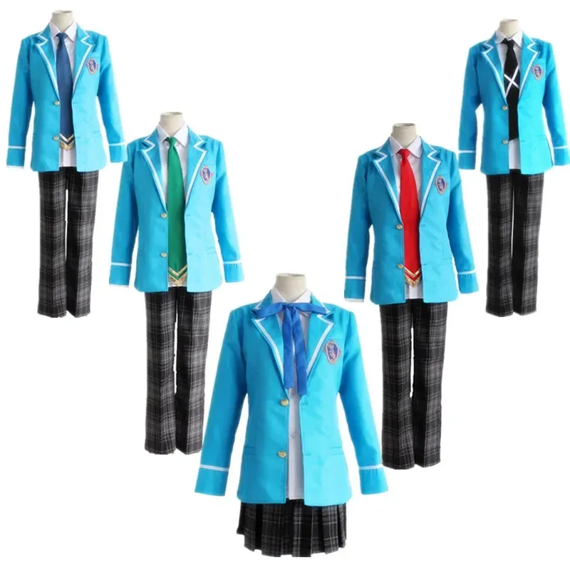 Conjunto de estrellas Cosplay caballeros Tsukinaga Leo Trickstar Hokuto Hidaka Narukami Arashi Aoi Yuta Akehoshi Subaru uniforme escolar ged