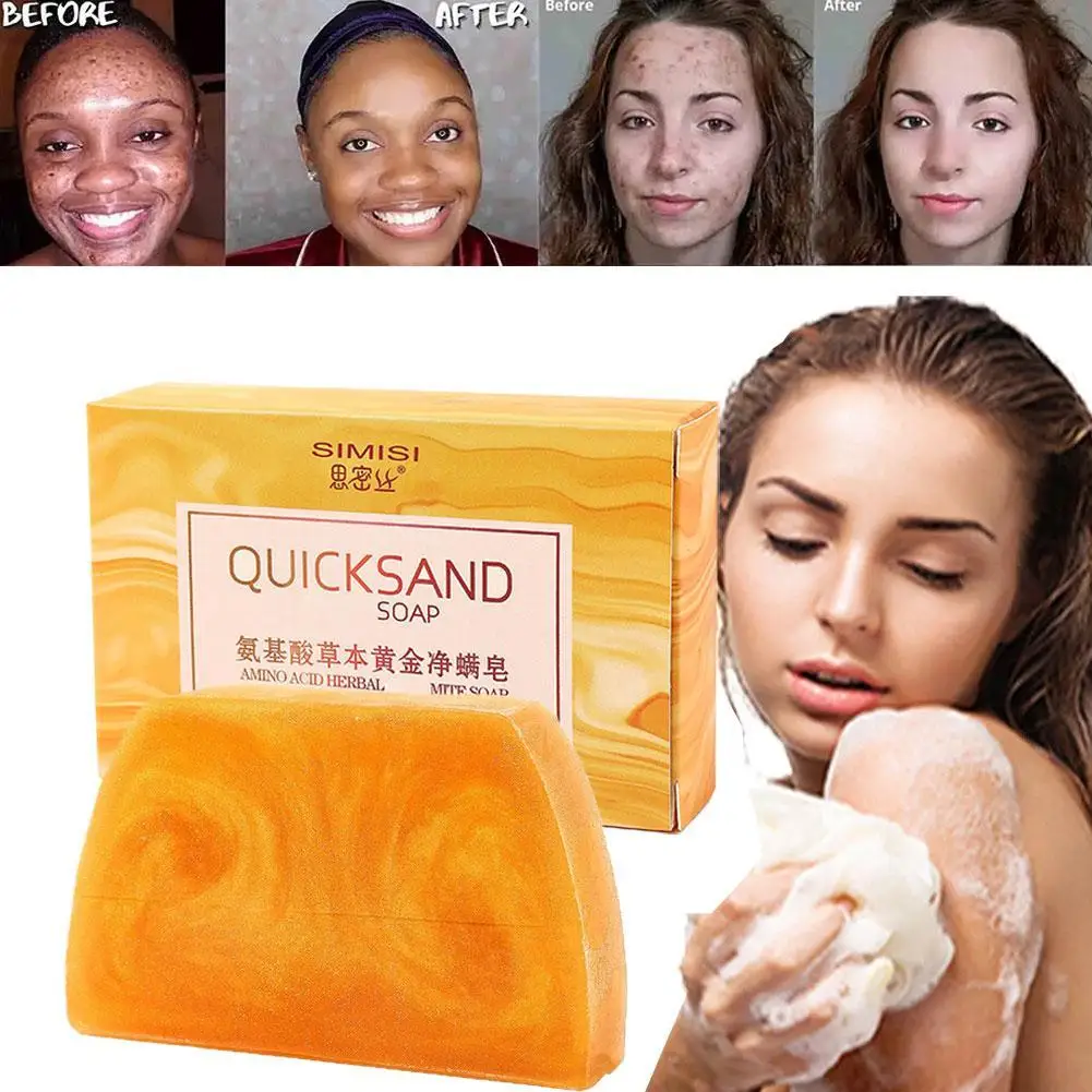 

Net Mite Gold Soap Facial Whitening Soap Bar Reduces Wrinkle Dark Spot Remover Clean Cutin Brightening Skin Dry Body Wash Soap