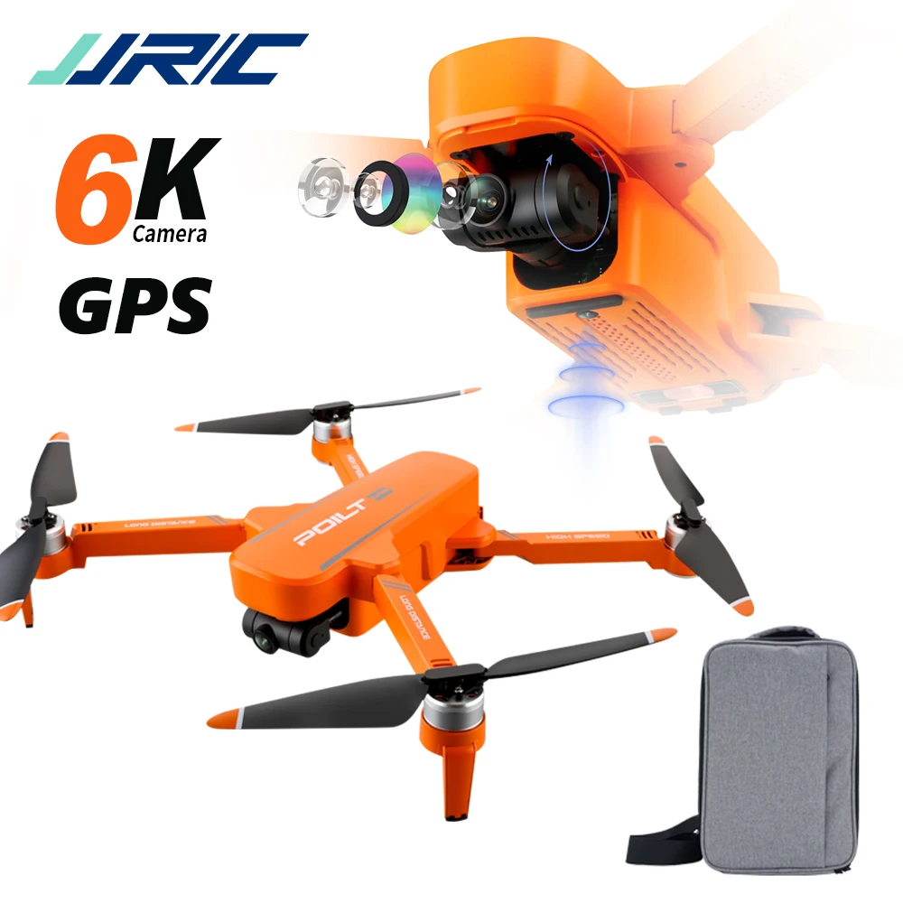 JJRC X17 RC Drone With Dual Camera Two Axis PTZ 6K Quadcopter GPS 28 Minutes  Optical Flow Brushless Foldable Helicopter Toy