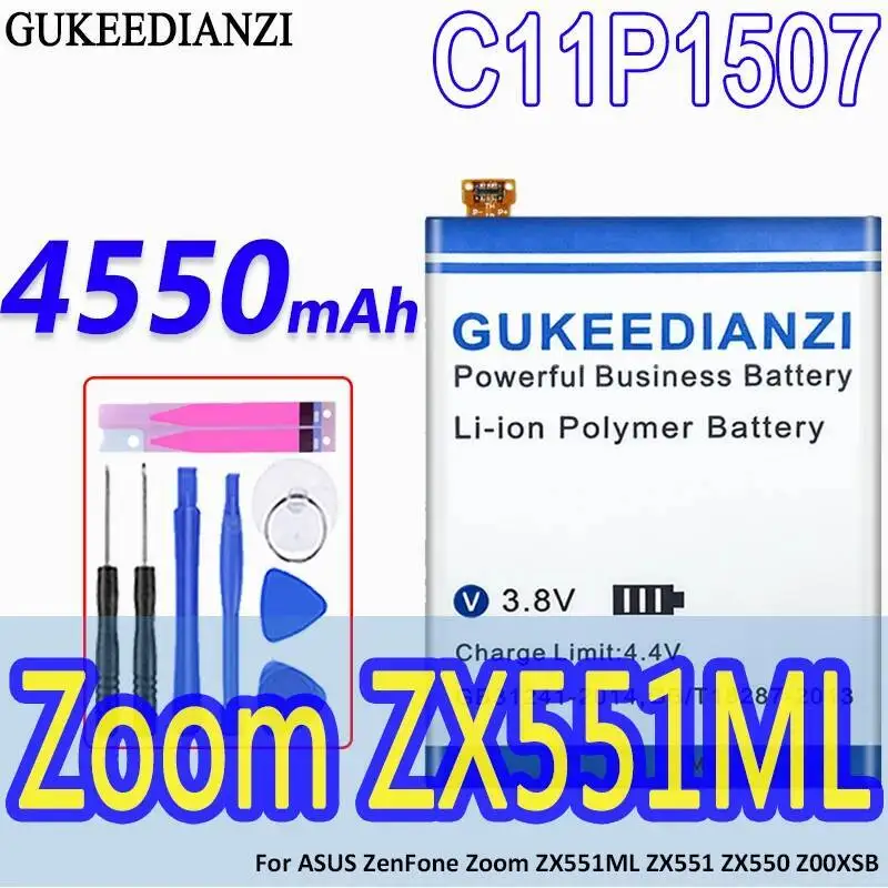 

Долговечный аккумулятор 4550 мАч для Asus Zenfone Zoom ZX551 ZX550 ZX551ML Z00XSB C11P1507 для мобильного телефона