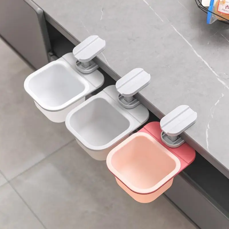 Durable Plastic Spin Trash Receptacle Trash Bin For Efficient Waste Management Q5WC
