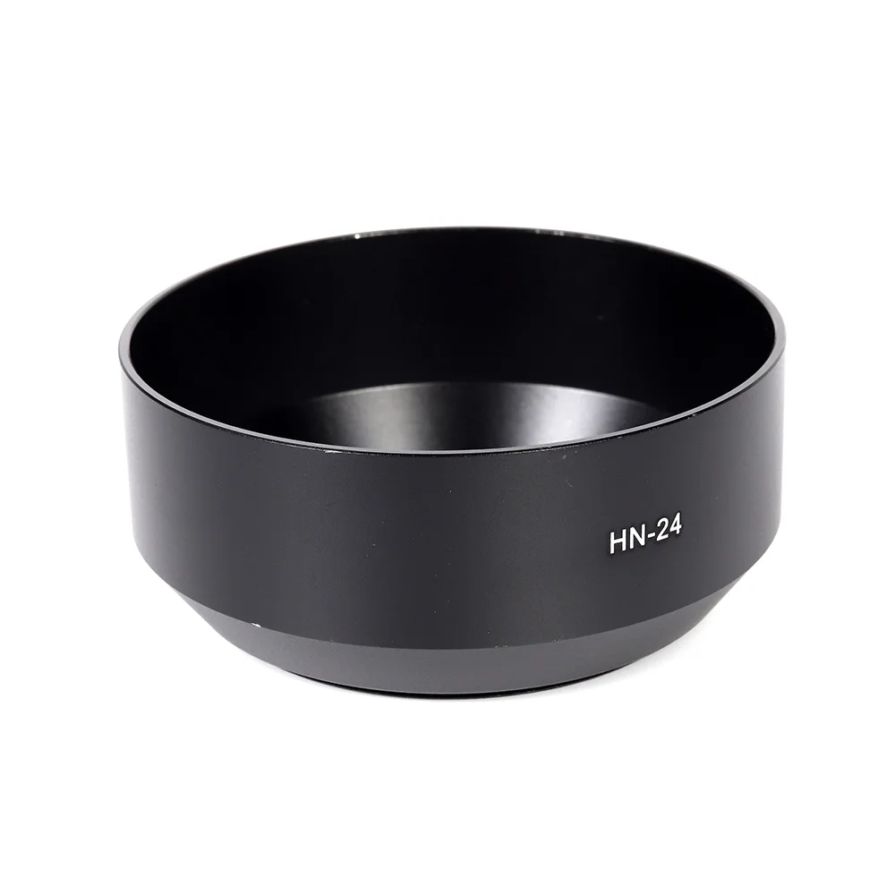 HN-24 62mm Metal Screw-on Lens Hood Black For Nikon 100-300mm f5.6, 70-210mm f4-5.6 , 75-300mm f4.5-5.6 lens