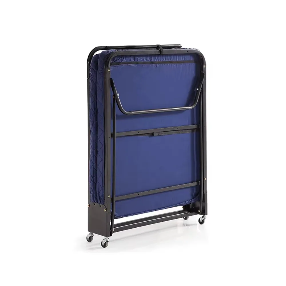 bed frame with wheels - noiseless metal bed frames for hotels, dormitories, hospitals for easy assembly and transportation