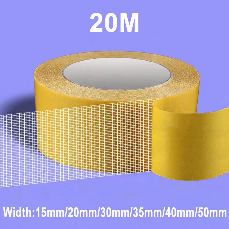 

1/2pcs 15-50mm Width Double Sided Tape For Carpet Clothes Fashion Tape Fabric Tape Double Sided Cloth Base Tape No Residue 20M