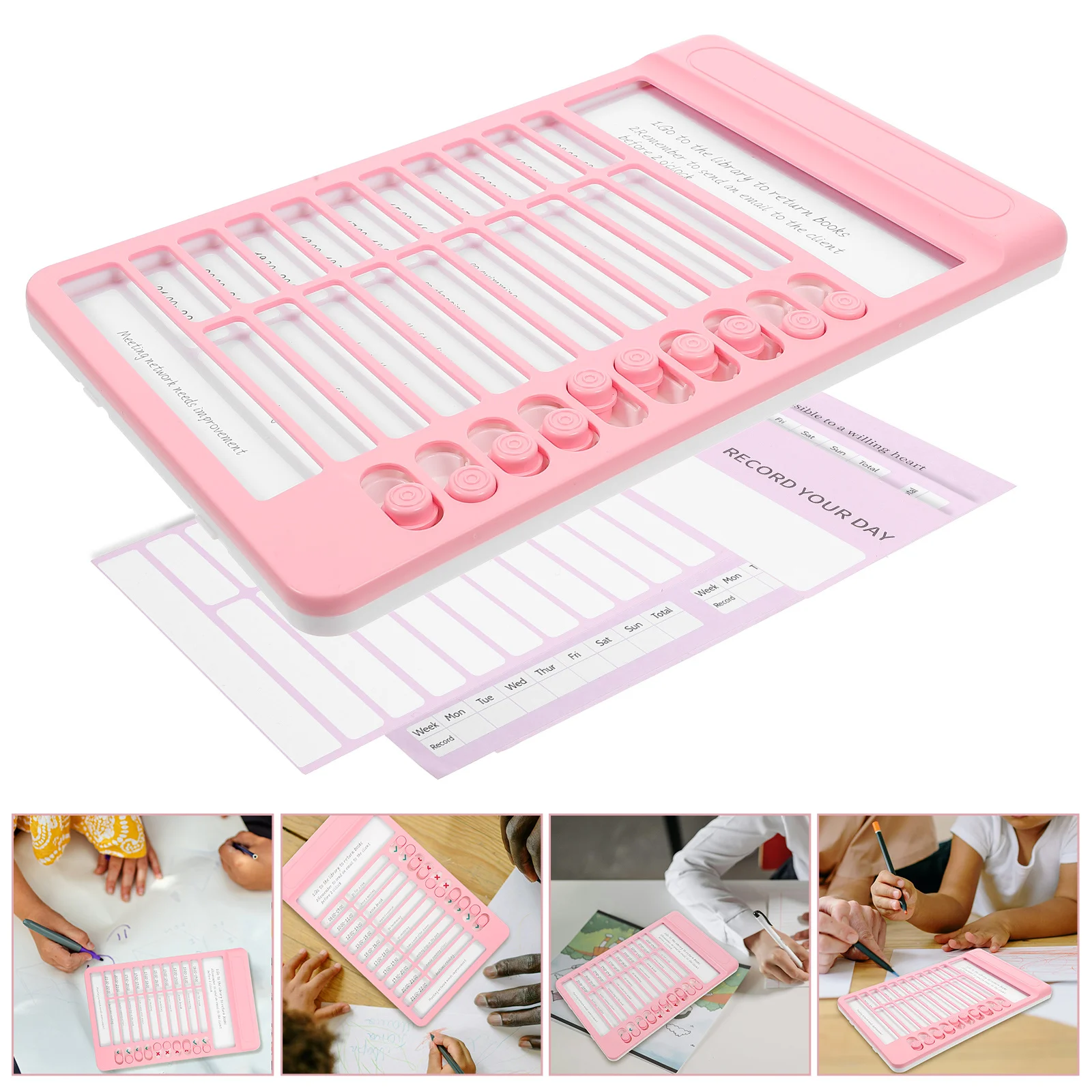 

Planning Reminder Chart Household Routine for Home Classroom Attendance Schedule Pocket Daily