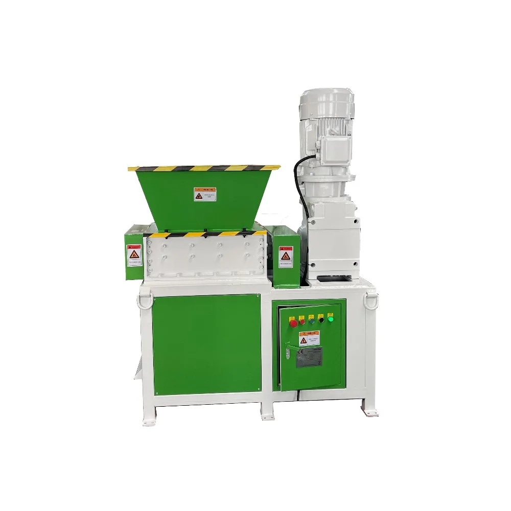 ماكينة تقطيع صغيرة بعمود مزدوج |   نفايات صغيرة الحجم/البلاستيك/الخشب كسارة عزم دوران عالية السرعة #2