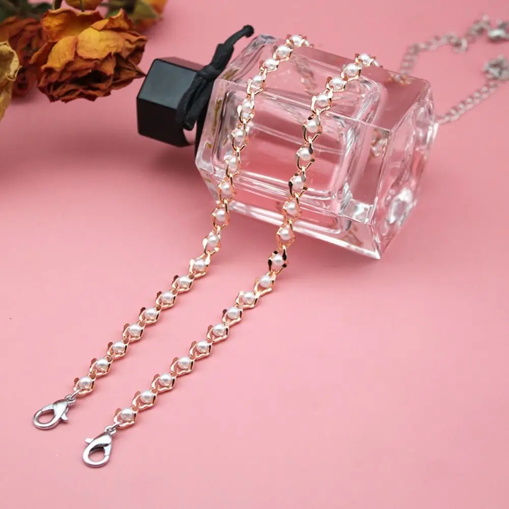 

Fashion Metal Bras Straps Aniti-slip Rhinestone Underwear Strap Pearl Adjustable Women Lingerie Accessories