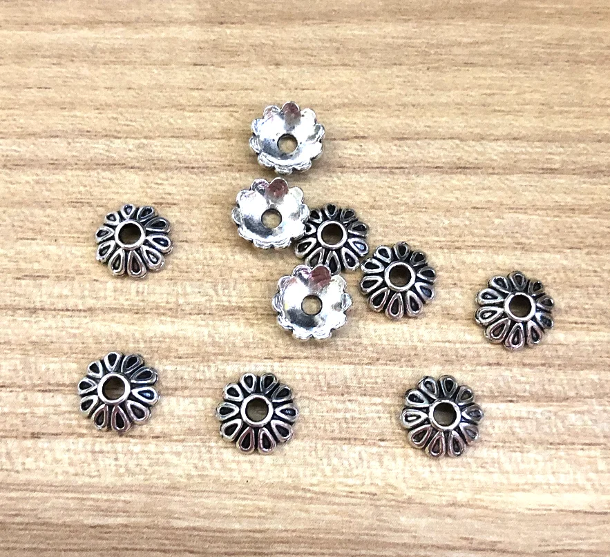 

100pcs 3*8mm Alloy metal bead caps for handmade findings accessories DIY HWSY0055
