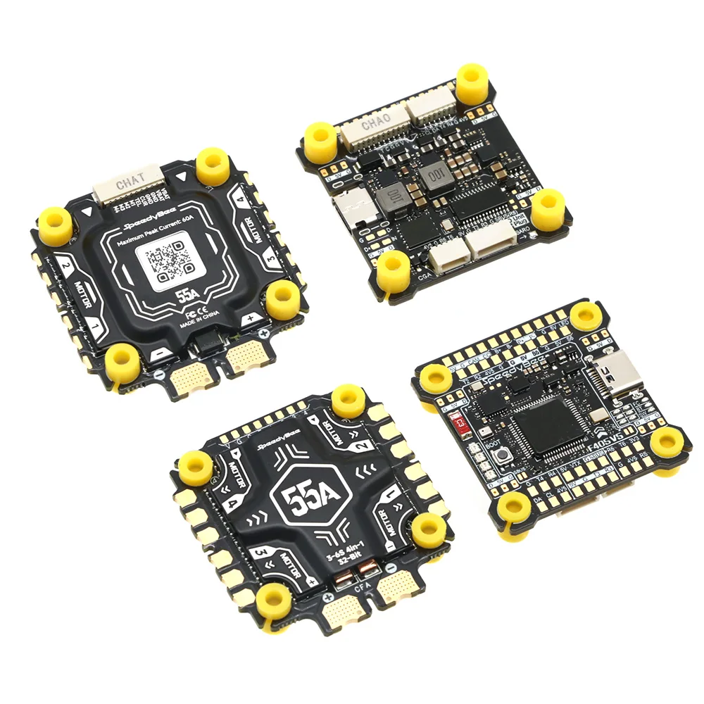 

Speedybee F405 V5 Stack F405 V5 FC & OX32 55A ESC 30x30 For DIY FPV Drone