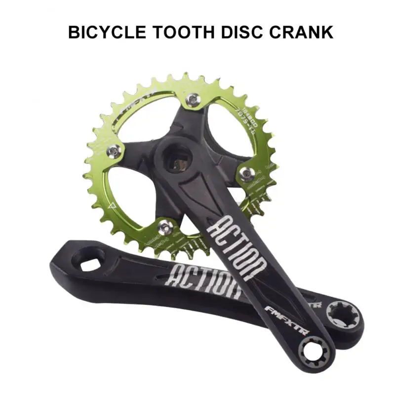 32/34/36/38 Narrow Chainrings MTB Crankset Bicycle Square Hole Sprocket 104BCD 170 Crank