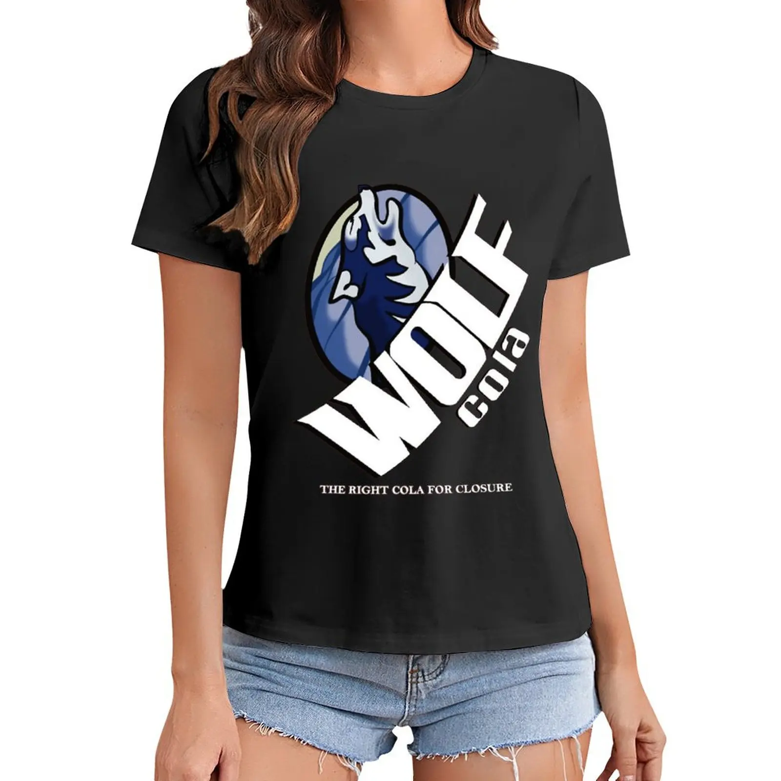 

Wolf Cola - The Right Cola for Closure T-Shirt tops sports fans Woman clothes