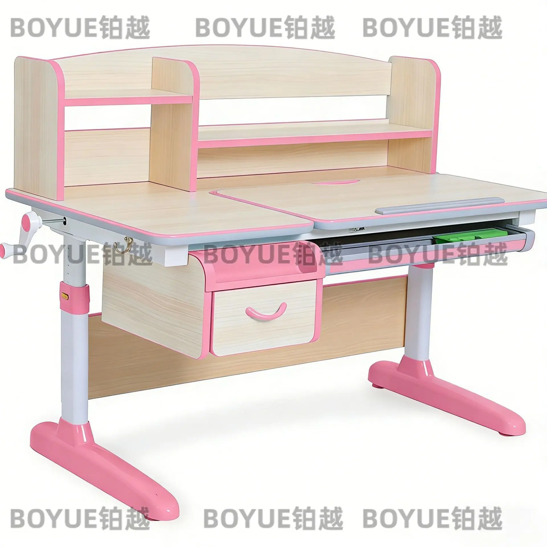 Adjustable Solid Wood Kids Study Desk and Chair Set Modern Simple Writing Table for Primary Secondary School Students view 6