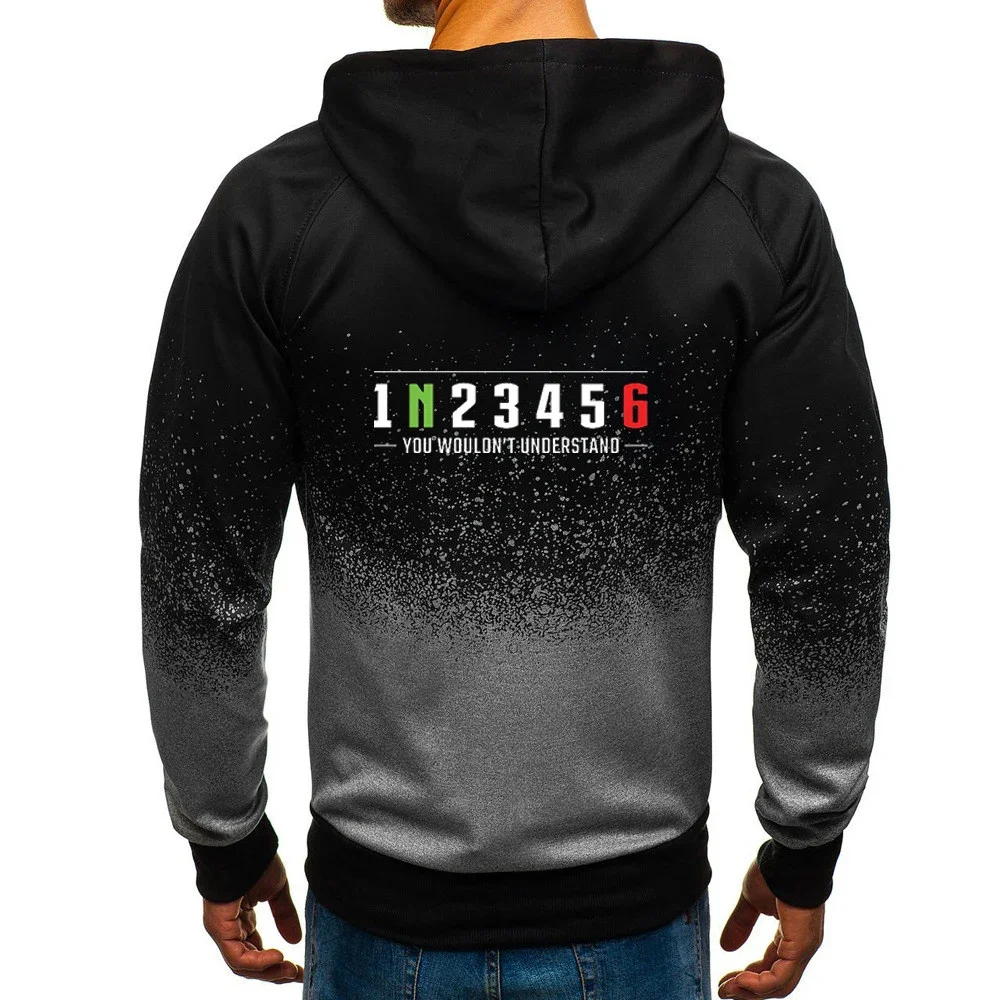 Biker 1 n23456 Motorrad Herren neue Frühling Herbst Hoodies Reiß verschluss bequeme Jacken Sweatshirts lässig Farbverlauf Mantel