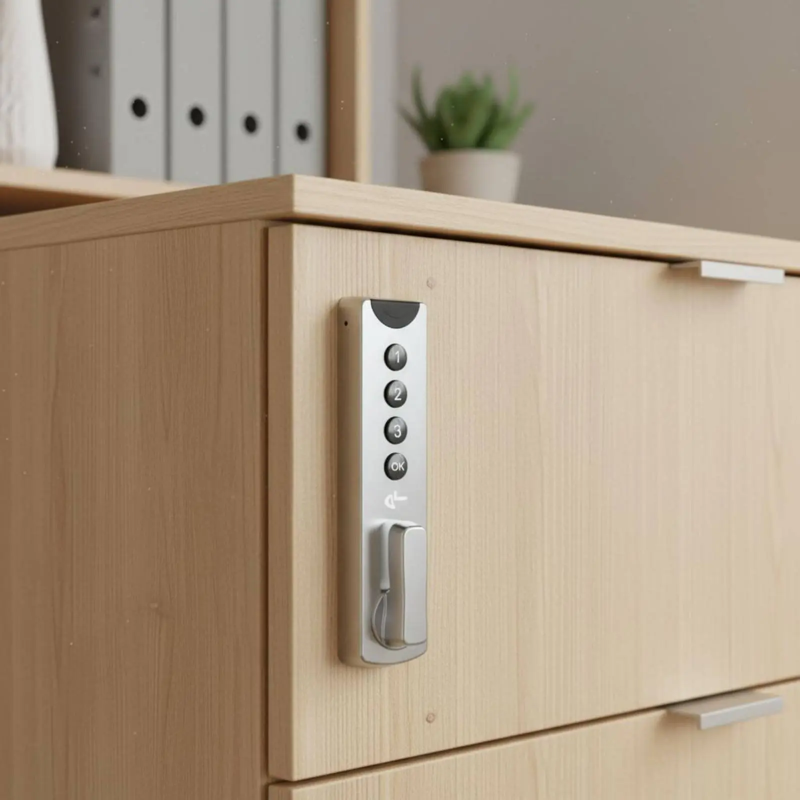 

Electronic Code Lock Sleek Design Digital Keypad Cabinet Lock Security Hardware Zinc Alloy Frame Long-Lasting for Office, Gym