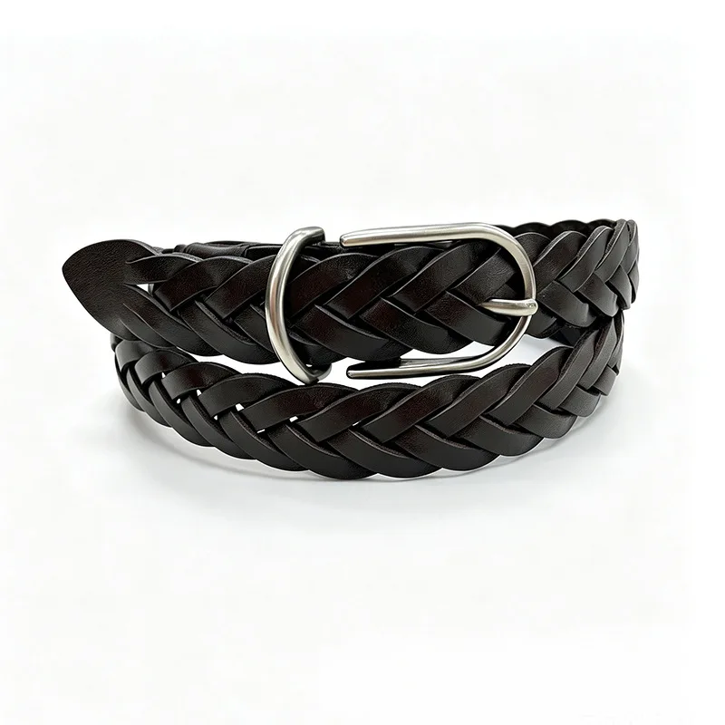 hand-woven-top-grain-leather-pin-buckle-belt-premium-top-grain-material-hand-knitted-webbing-rust-resistant-alloy-hardware