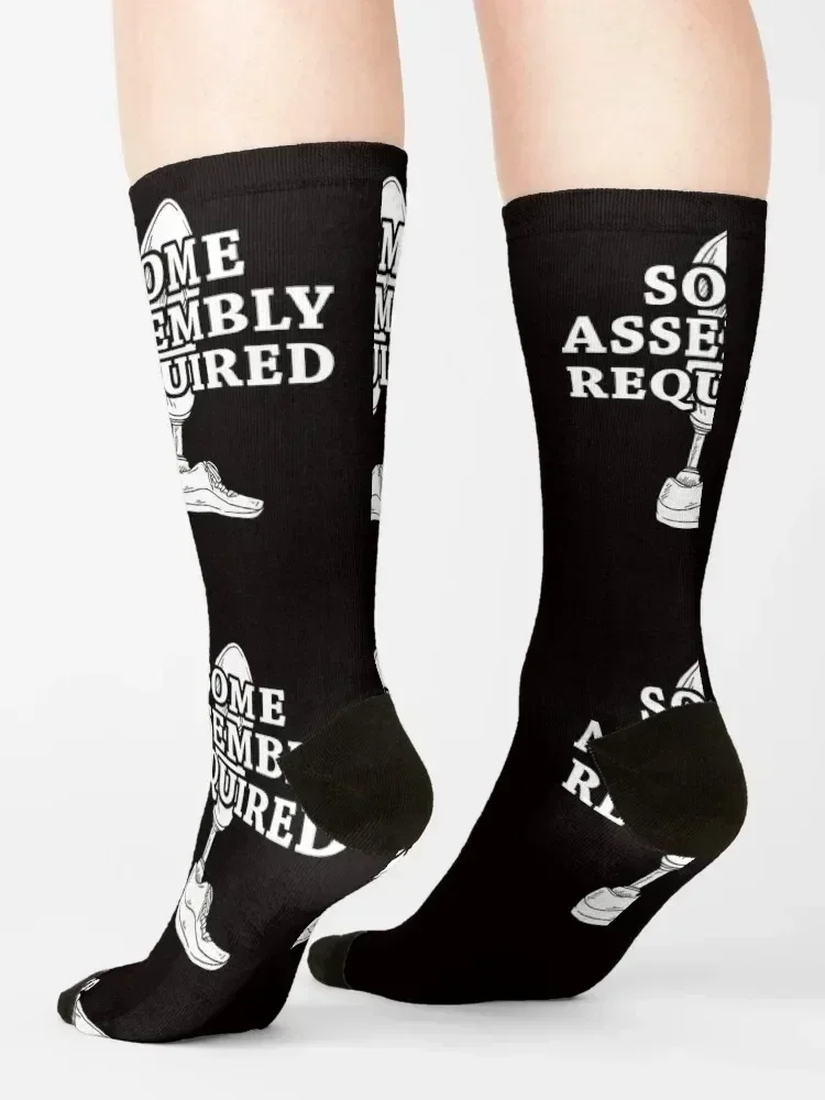 Leg Amputee Some Assembly Required Gift Socks Men's fashionable Run Woman Socks Men's