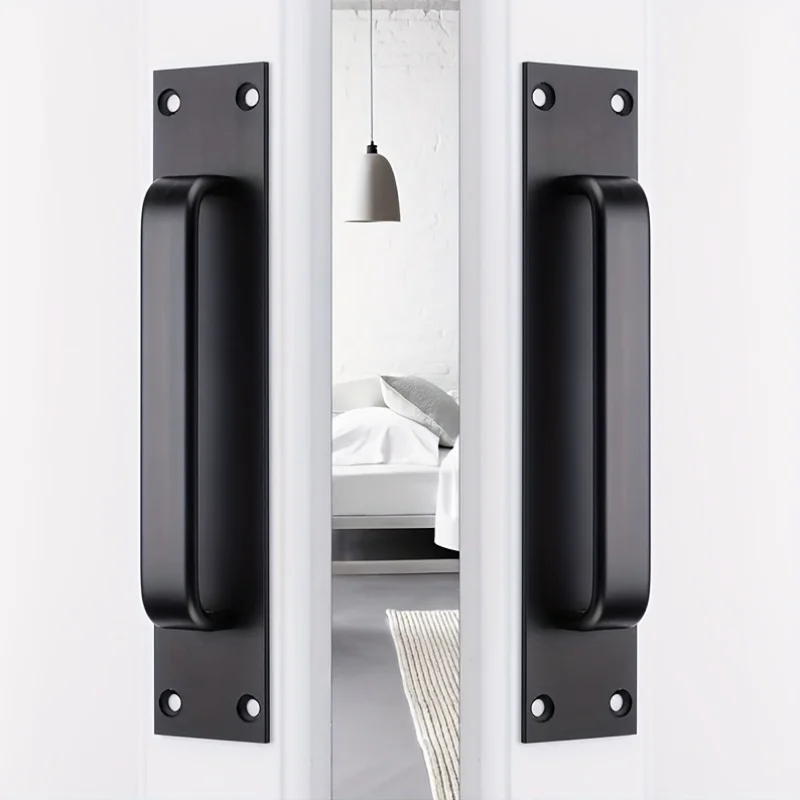 Aluminum Alloy Door Handle Window Cabinet Balcony Sliding Door Pull with Srews Pull Closet Furniture Hardware Home Improvement