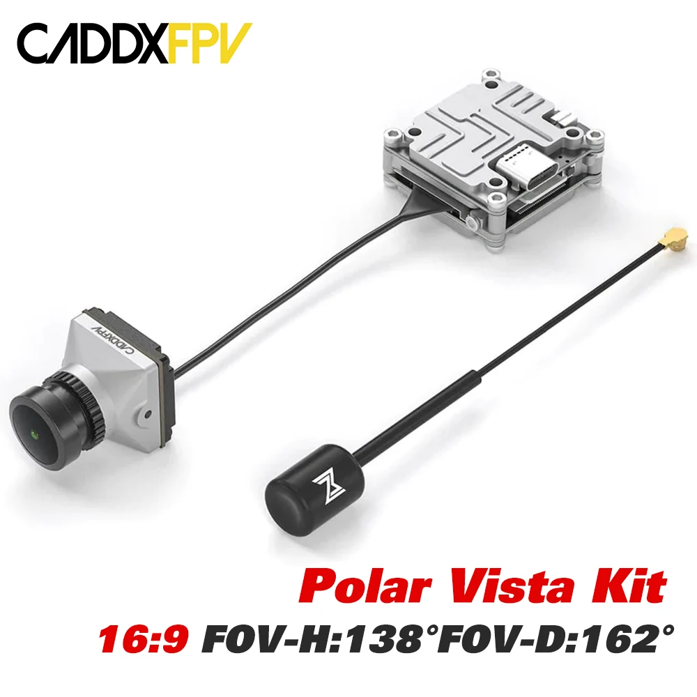 

CADDX Polar Vista Kit Starlight Digital FPV HD Camera System 16:9 720p 60fps FOV 162 for FPV RC Racing Drone DJI FPV Goggles