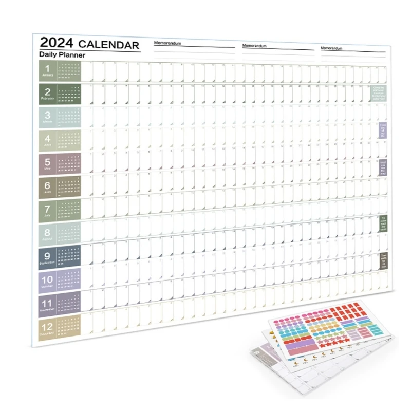 2024 Schedule Planner Sheet To Do List Hanging Yearly Weekly Annual Planner