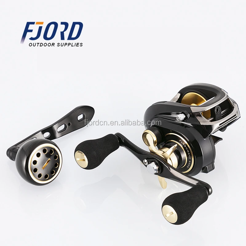 FJORD aluminum fishing reel for fishing line counter fishing reel baitcasting sea rod wheel