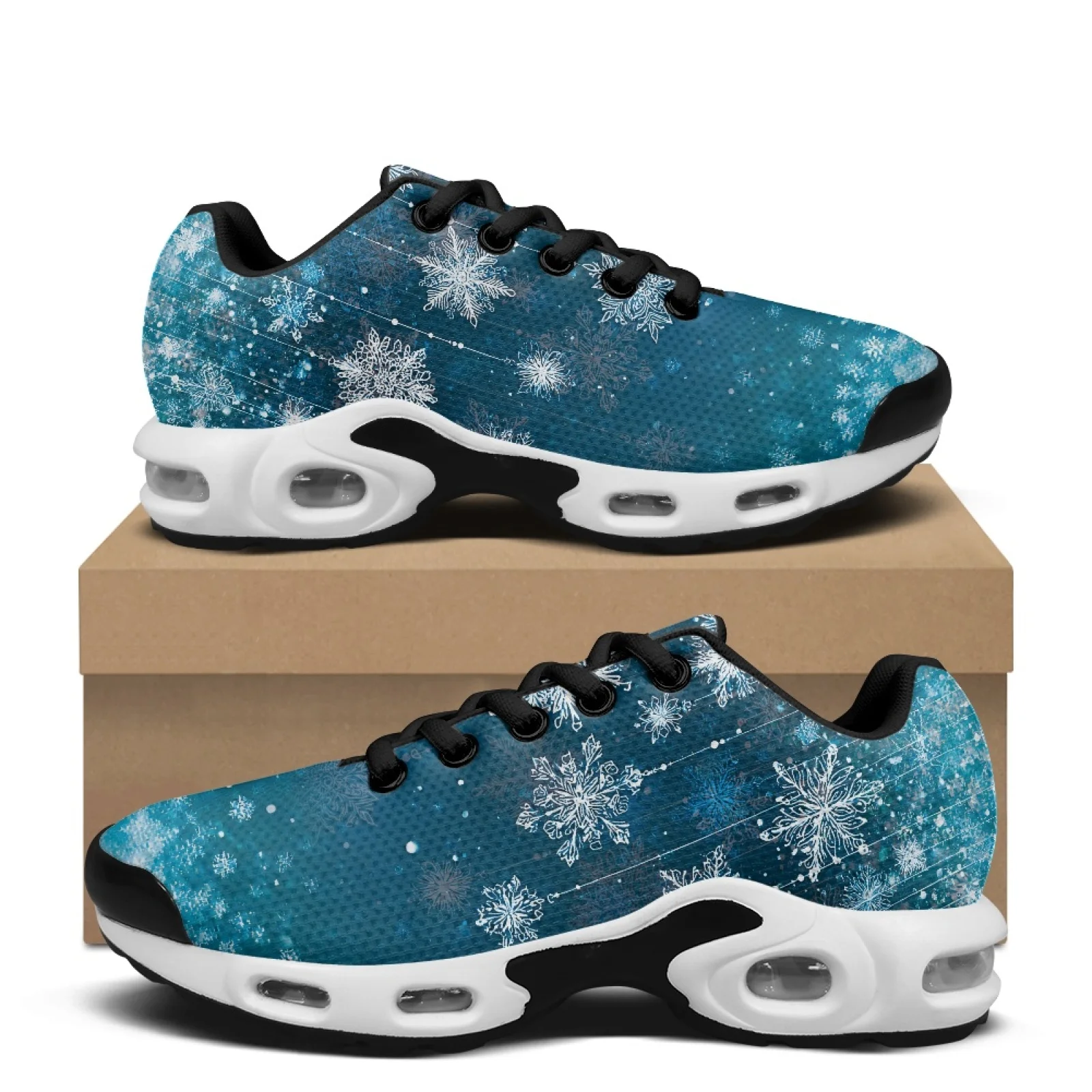 PENSTROLL Hanging Snowflake Breathable Tennis Sneakers Casual Shoes for Men Platform Athletic Sneakers