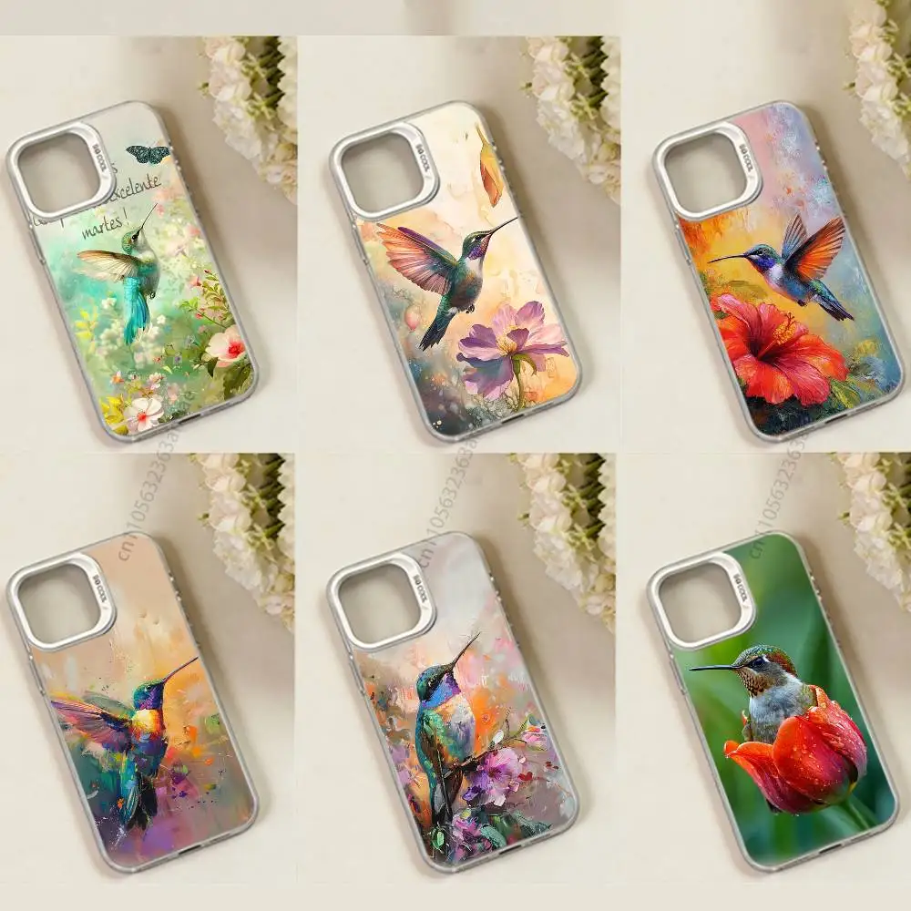 

Colorful Bird Hummingbird Phone Case For iPhone 17,16,15,14,13,12,11,Pro,Max,Plus,Mini,X,XS,XR,8,S,SE Soft Case