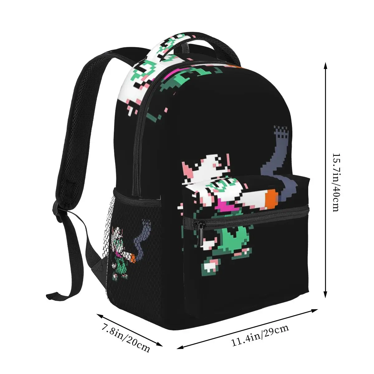 I Eat Chalk Deltarune Game Student Backpack School Bag Hiking Travel Daypack for Men Women Fashion Bookbag Shoulder Bags