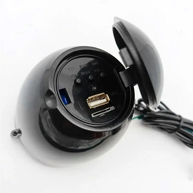 Motorcycle Sound System Colorful Flashing Lights Bluetooth MP3 FM Radio Player Stereo Speakers Music Amplifier