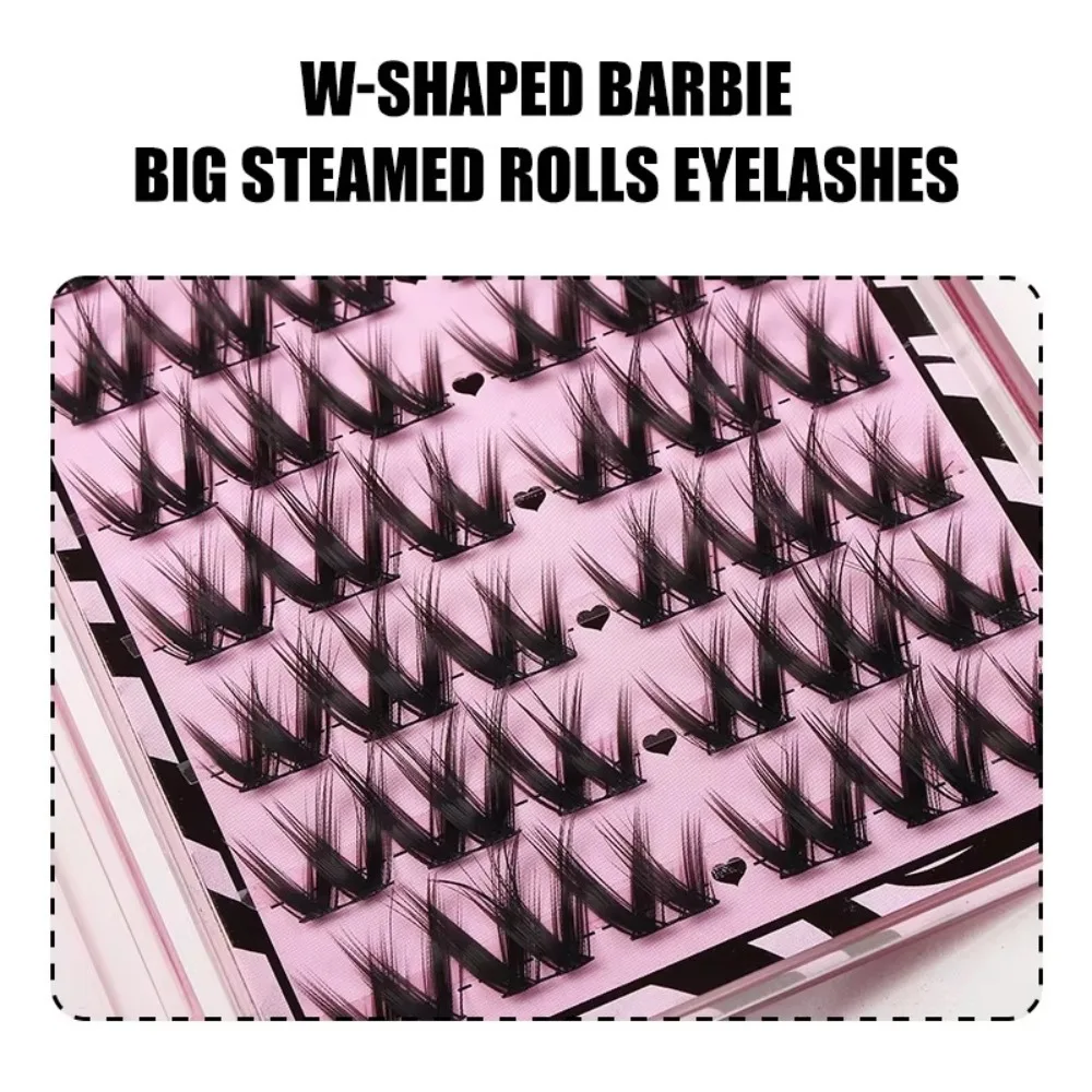 Nuevo Pestañas postizas sin pegamento, pestañas de racimo segmentadas naturales, pestañas de Anime reutilizables DIY