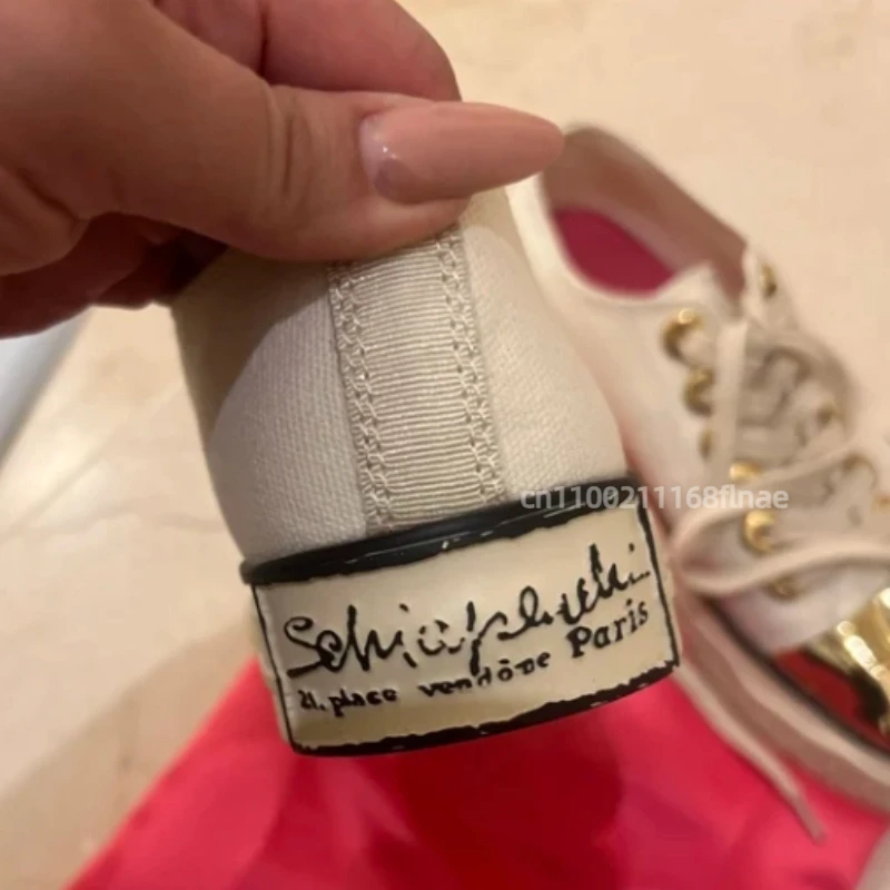 Scarpe da tavola con punta dorata per uomini e donne, scarpe da performance di danza di strada di fascia alta, scarpe di tela piatte stringate per adulti